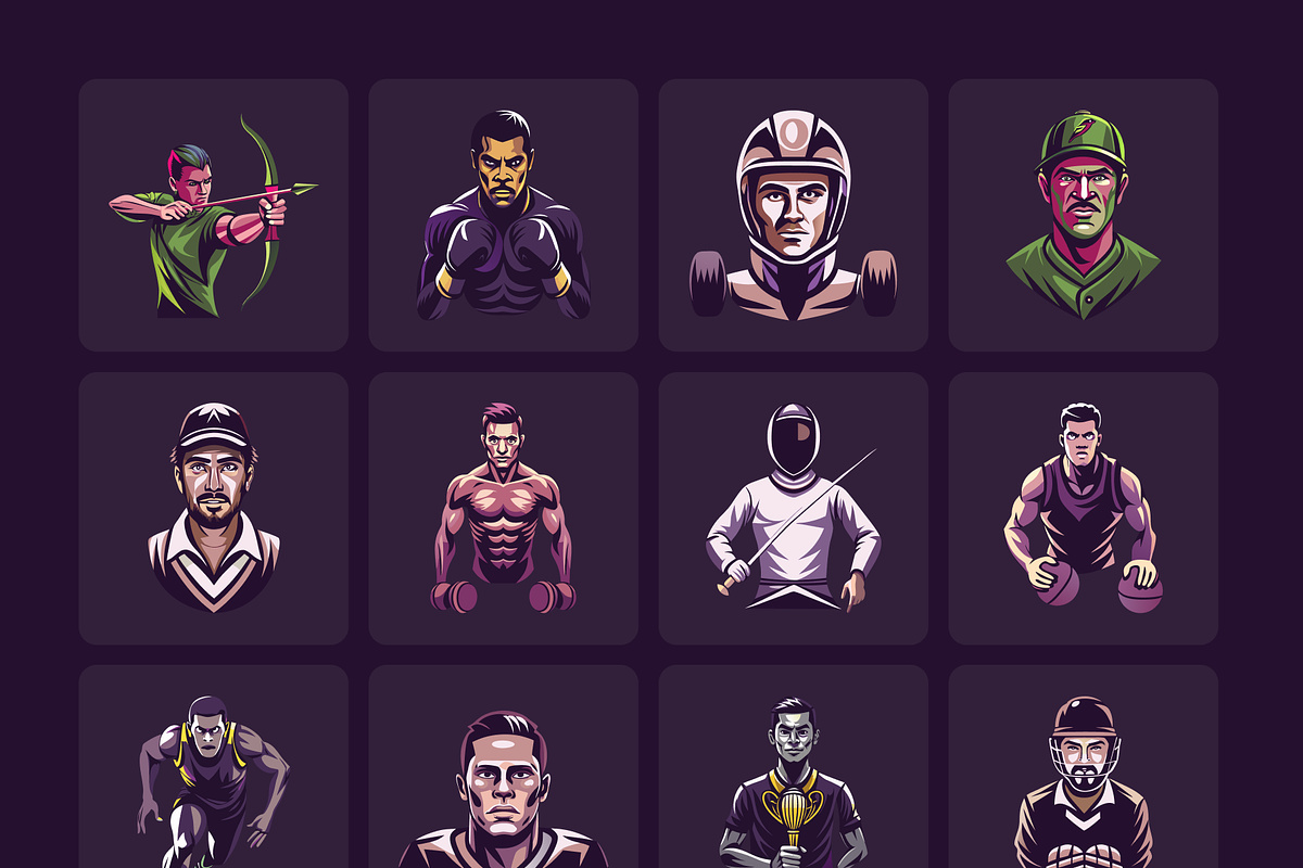 Sports vector Illustration Set, a Sport Illustration by Brickclay (Photo 7 of 9)