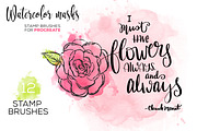 Procreate Watercolor Brush Stamps, a Brush Add-On by Studio Kitsch (Thumbnail 6 of 9)