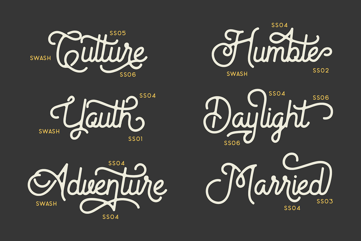 Yesterday Typeface preview 4