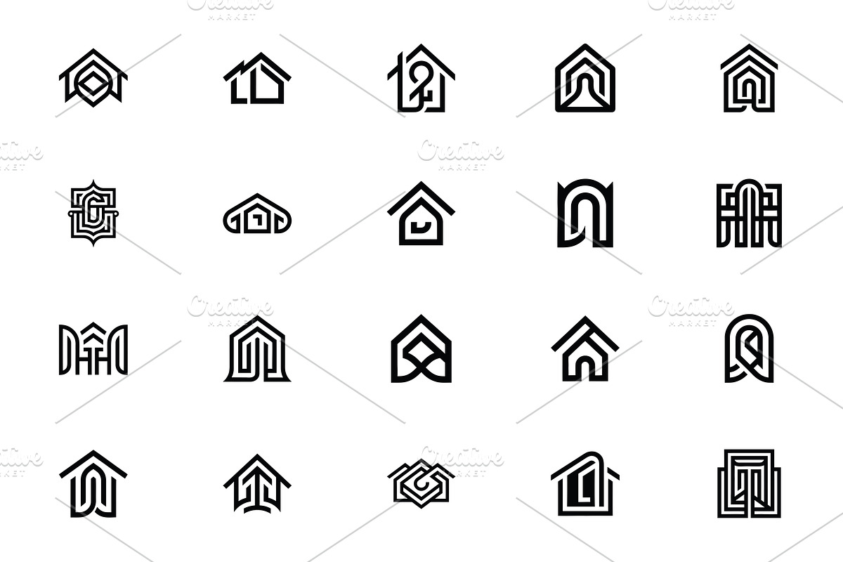 Architecture Real Estate Logo Pack, a Branding & Logo Template by Vectorium Studio (Photo 2 of 11)