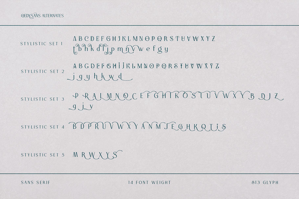Qedysans Typeface, a Sans Serif Font by alit design (Photo 7 of 15)