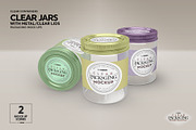 Jars with Metal /Clear Lids Mockup, a Packaging Mockup by INCDesign (Thumbnail 6 of 13)