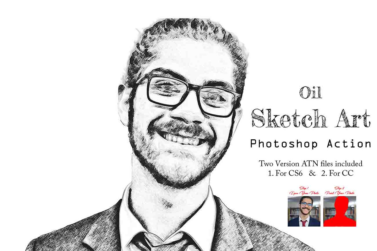 Faster Sketch Effect Ps Action, an Action Add-On by Studio Retouch (Photo 11 of 34)