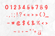 Sweet apple, a Handwritten Font by Petal Pixels (Thumbnail 10 of 12)