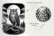 Halloween Owl SVG Graphics, a Seasonal Illustration by DENIDigitalArtSudio (Thumbnail 6 of 6)