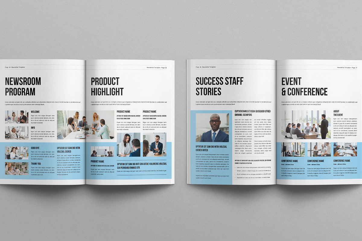 Newsletter Template, a Brochure Template by E-Type (Photo 3 of 7)