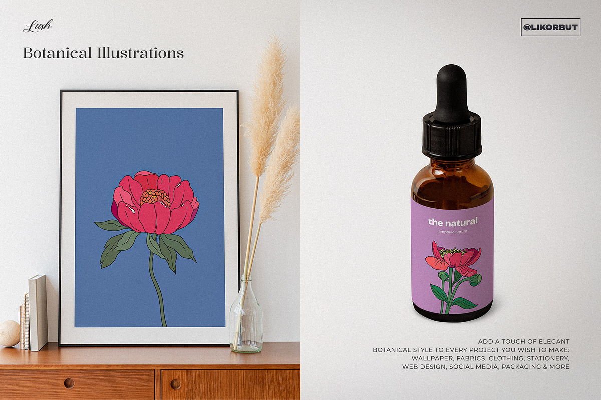 Botanical Modern Floral Illustration, a Decorative Illustration by likorbut (Photo 6 of 6)