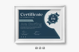 Minimalist Certificate Template, a Stationery Template by Artnivora.Std