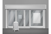 Vector Realistic Store Front Bundle, a Work Illustration by Zonda (Thumbnail 2 of 7)