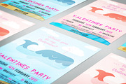 Whale you be my Valentine, a Flyer Template by VectorBurn (Thumbnail 3 of 5)