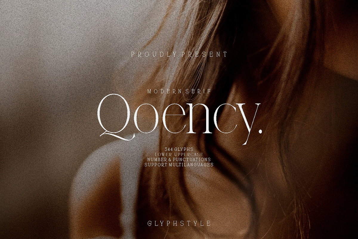 Qoency Modern Serif, a Serif Font by Glyphstyle (Photo 1 of 8)