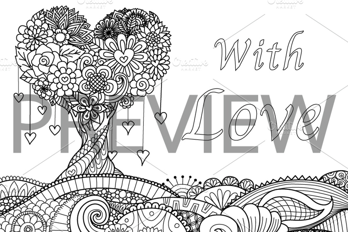 35 Valentine's coloring, an Animal Illustration by Somjai King (Photo 35 of 36)