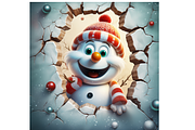 Funny 3D Christmas Background, a Background Graphic by Agnesagraphic (ID 95) (Thumbnail 7 of 8)