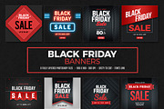 Black Friday Banners, a Templates & Theme by DesignWorkz (Thumbnail 1 of 3)