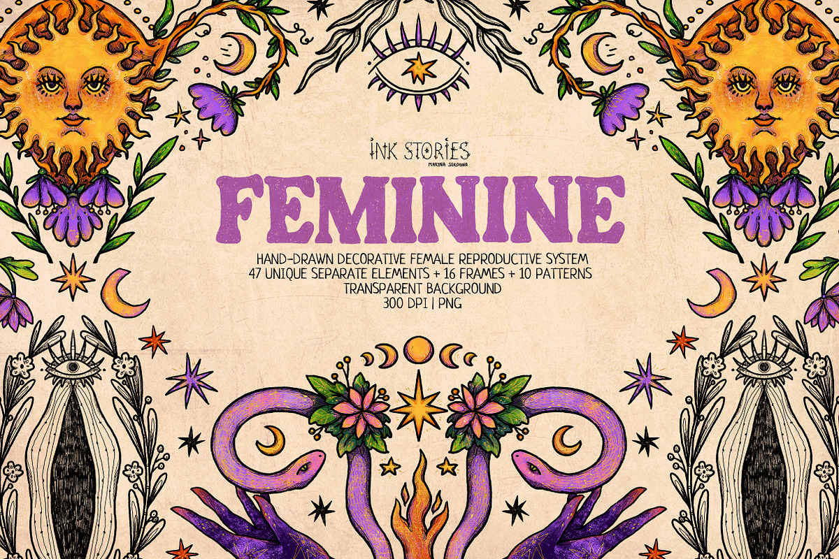 Feminine. Female Reproductive System, a Healthcare Illustration by Ink Stories (Photo 1 of 17)