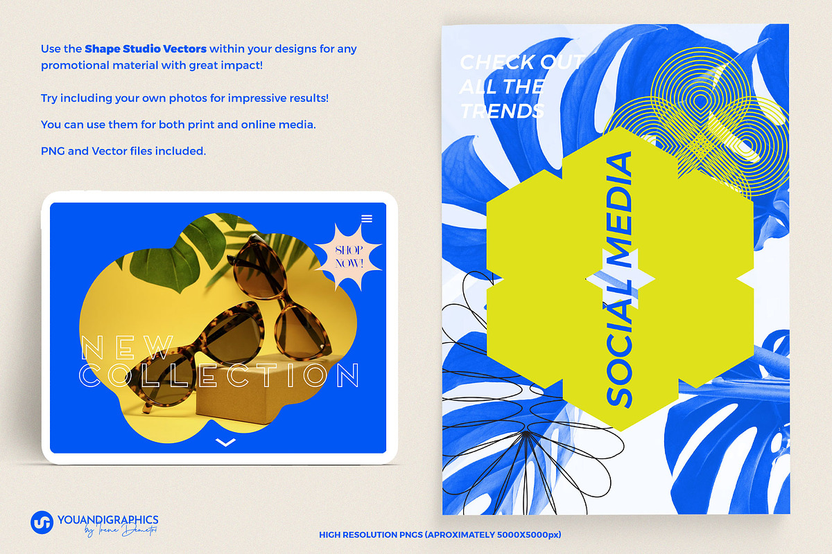 Shape Studio Vectors Pack, a Graphic by Youandigraphics (Photo 6 of 11)