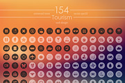 154 TOURISM icons, a Templates & Theme by Palau (Thumbnail 2 of 4)