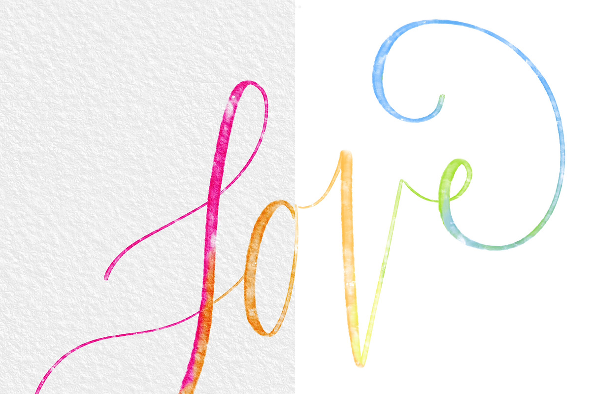 Watercolor lettering and painting brushes preview 8
