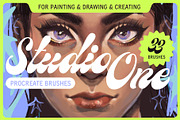 Studio brushes for procreate, a Brush Add-On by Good Kid Studio (Thumbnail 1 of 6)