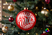 Christmas Ball/Ornament Mockup Scene, a Product Mockup by PrimeMockup (Thumbnail 1 of 10)