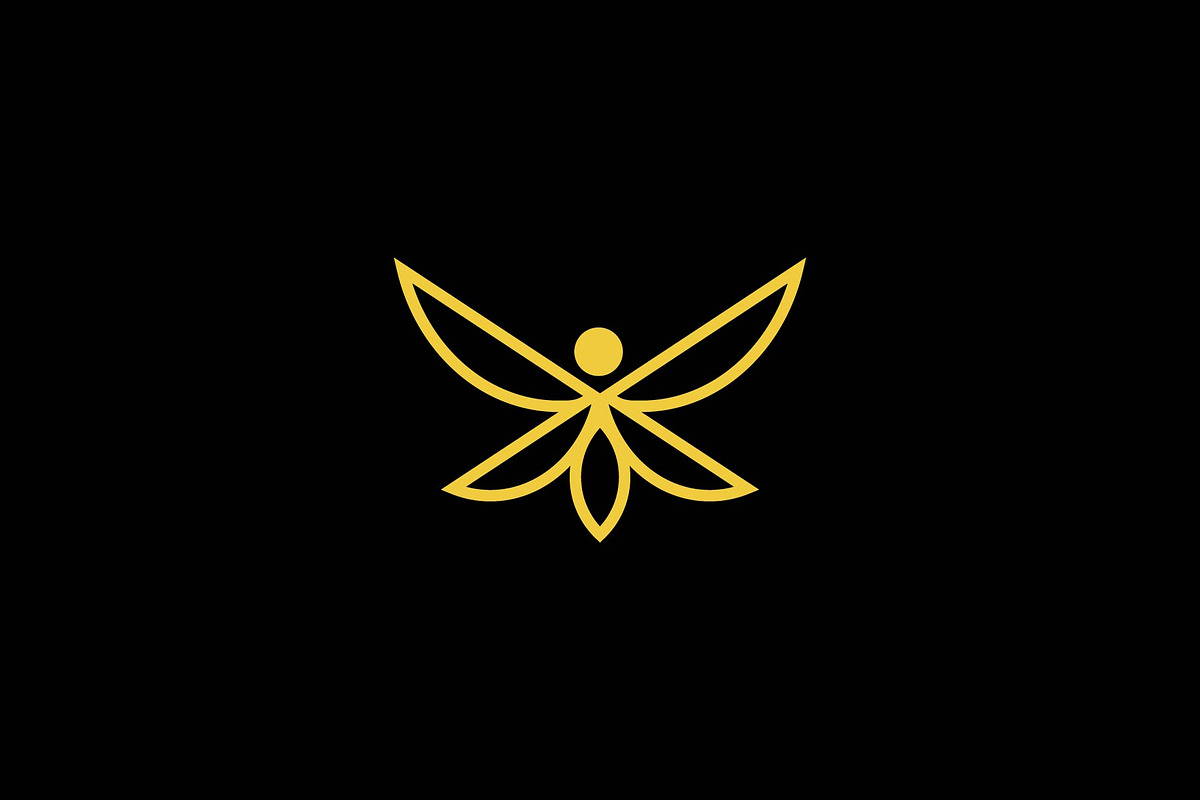 beauty shape fly logo, a Branding & Logo Template by ZHR Creative