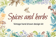 Vintage Spices and Herbs Design Kit, a Food Illustration by Artspace (Thumbnail 1 of 8)
