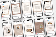 Coach Carousel Instagram Posts Beige, a Social Media Template by DigiPax (Thumbnail 6 of 11)