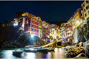Riomaggiore village at the cinque featuring italy, riomaggiore, and cinque, an Architecture Photo by Leonid Andronov