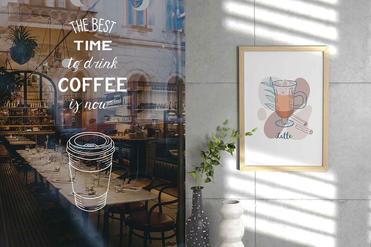 Coffee Shop Collection, an Illustration by Iryna Mel (Photo 2 of 11)