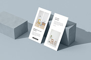Bifold DL flyer mockup on a stone, a Print Template by simuradi (Thumbnail 7 of 10)