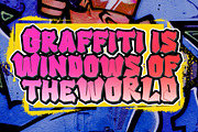 SUXAN - Display Graffiti Style Font, a Font by twinstd (Thumbnail 7 of 10)