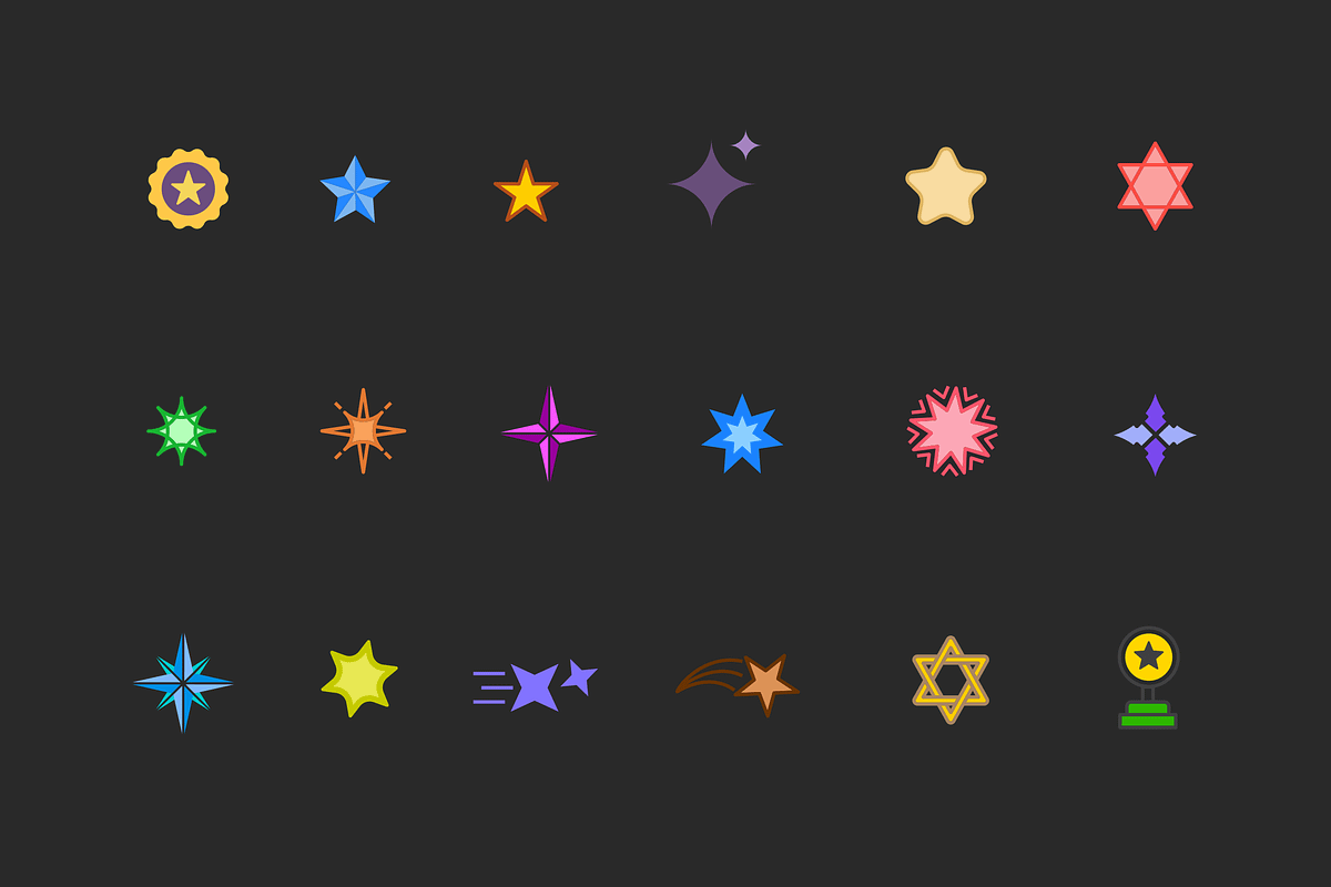 15 Star Icons, an Icon by Creative VIP