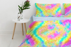 Rainbow Tie Dye Seamless Pattern