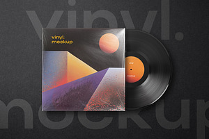 Vinyl Record Mockup, a Product Mockup by Design Squad