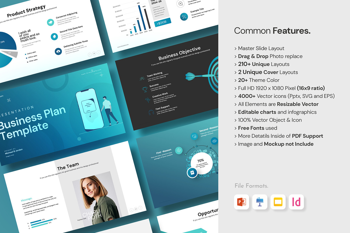 Business Plan PowerPoint Template, a Presentation Template by creathrivestudio (Photo 5 of 30)