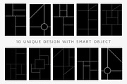 10 Pinterest Mood Board Templates V1, a Social Media Template by Creativetacos (Thumbnail 6 of 6)