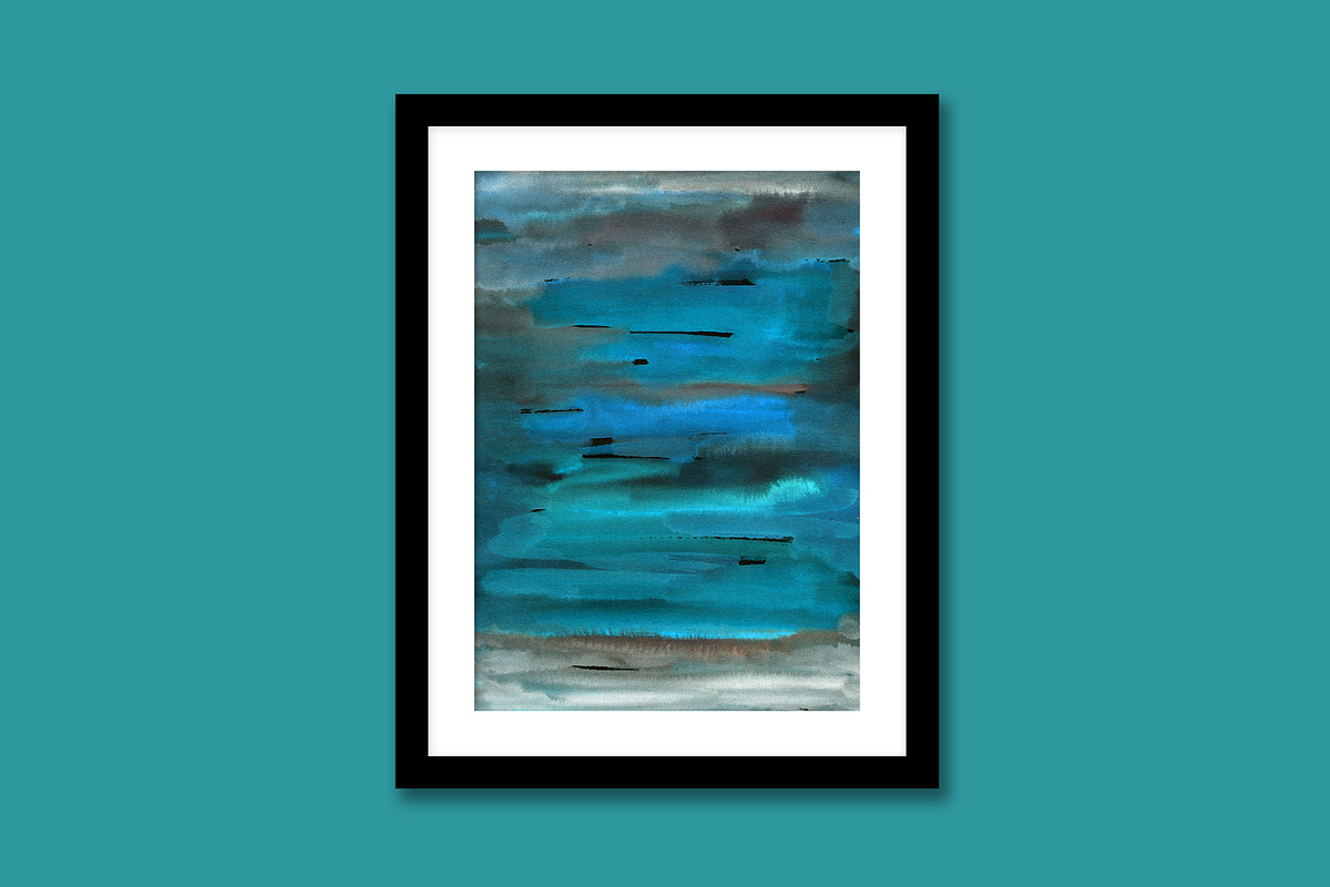 Dark Side, Watercolor Landscapes, a Background Graphic by Marmoris.Arts (Photo 8 of 16)