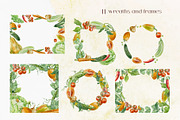 Vegetables Watercolor clip art, a Food Illustration by Farida Bik (Thumbnail 5 of 12)
