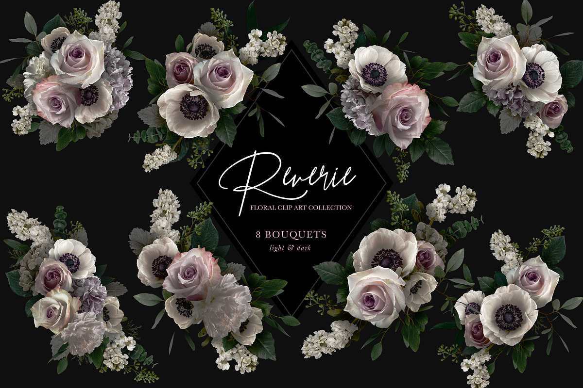 Reverie Floral Clip Art Collection, an Object Graphic by Eclectic Anthology (Photo 16 of 21)
