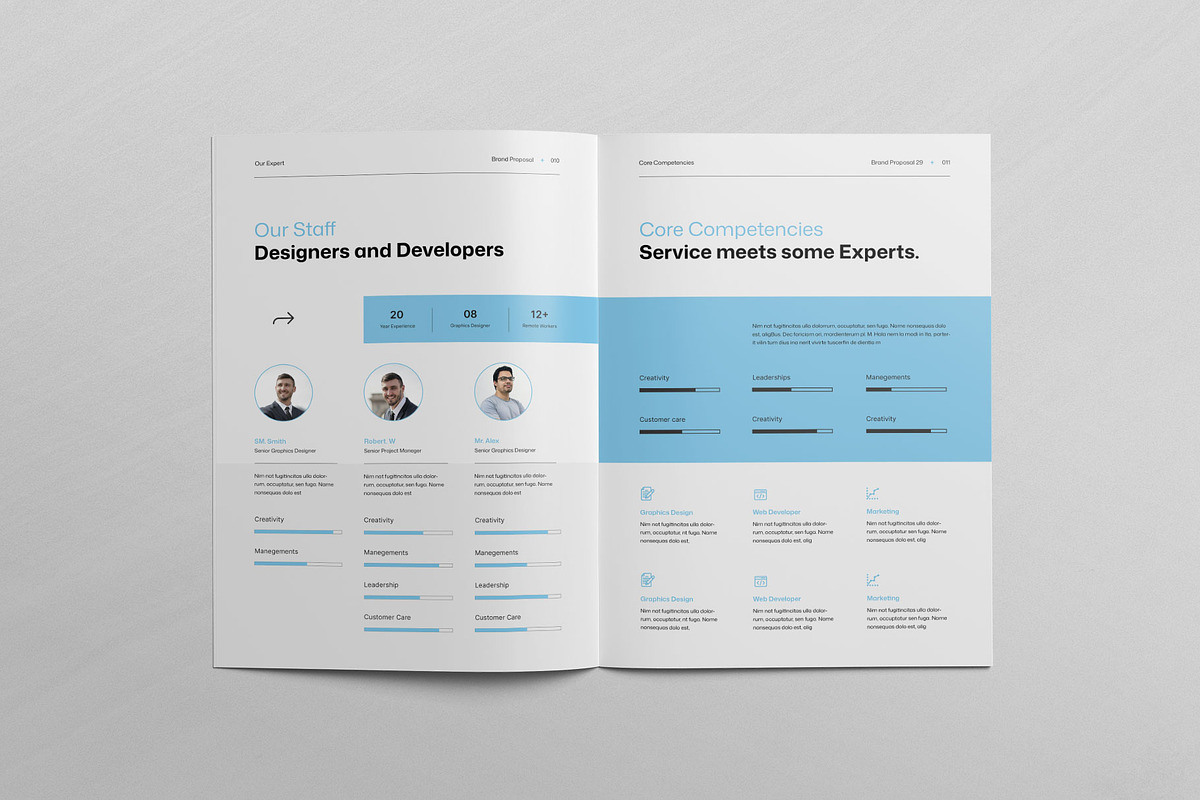 FLORA | Brand Proposal Template, a Brochure Template by KreateTribe (Photo 4 of 9)