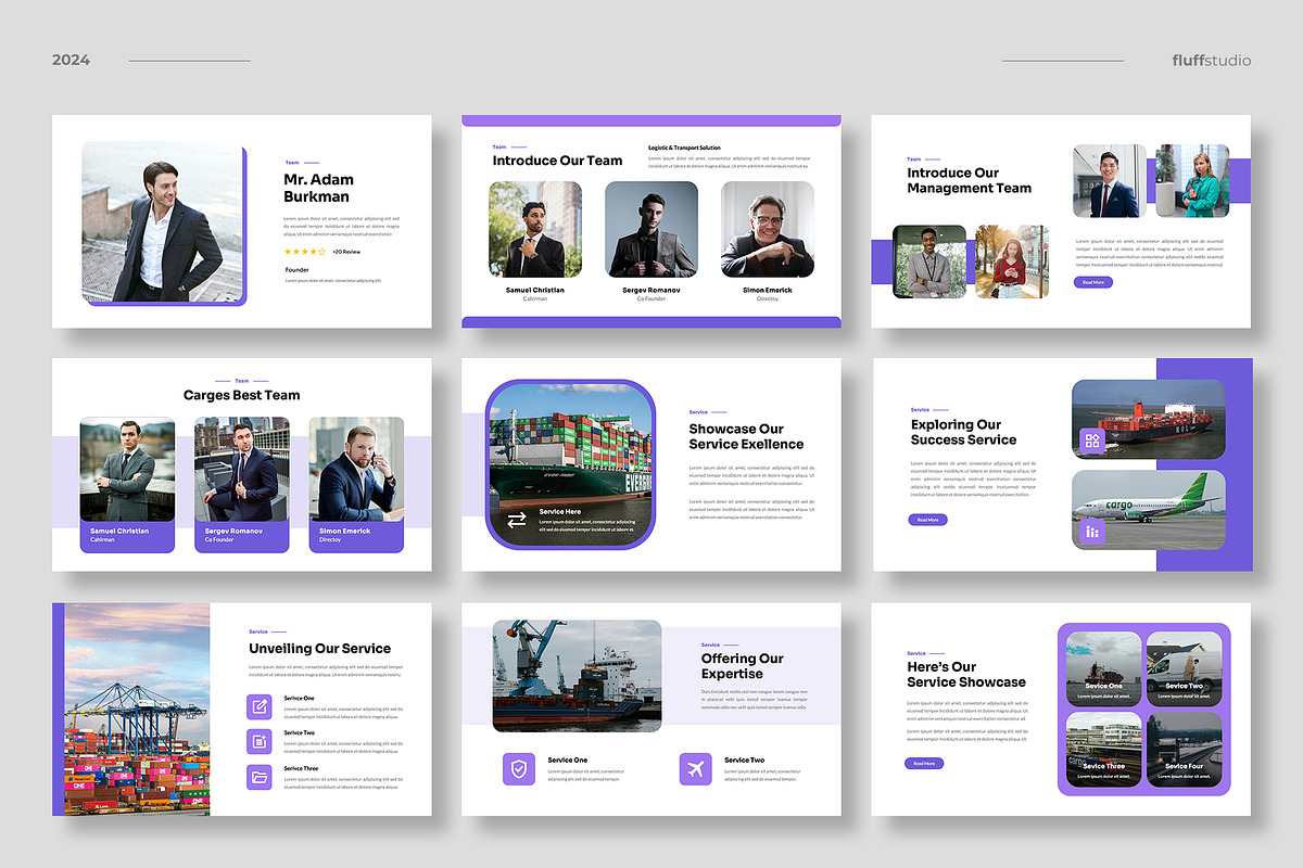 Logistics & Transportation Keynote, a Presentation Template by fluffstudio (Photo 3 of 5)