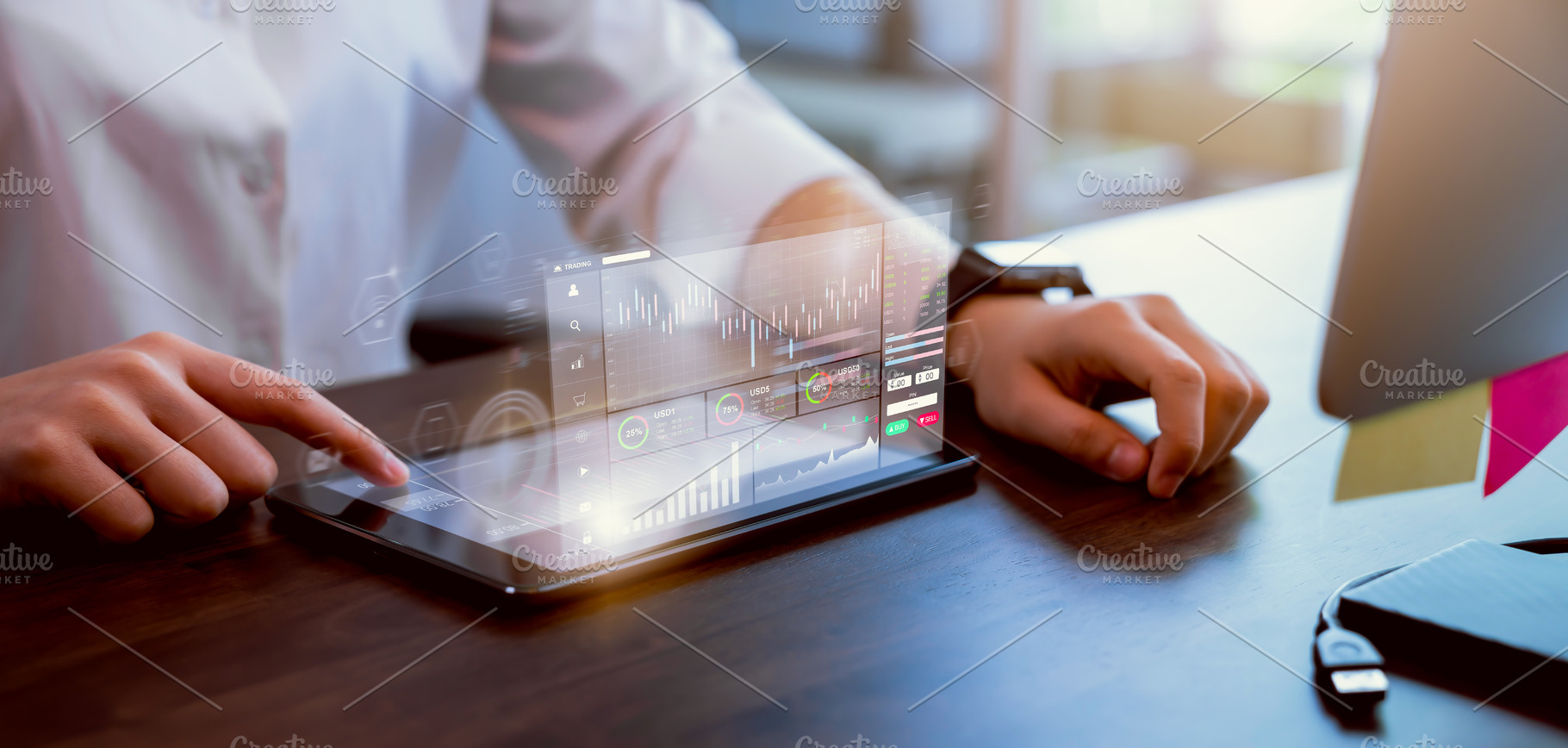 Stock exchange market concept busin featuring finance, business, and financial, a Business Photo by sitthiphong