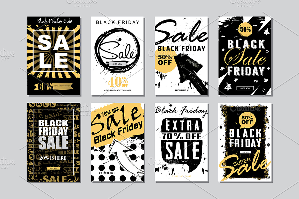 Black Friday Banners Templates, a Graphic by GalaStudio (Photo 4 of 5)