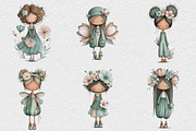 Whimsical Spring Fairy Clipart, an Illustration by DreamCafeArt (Thumbnail 6 of 6)