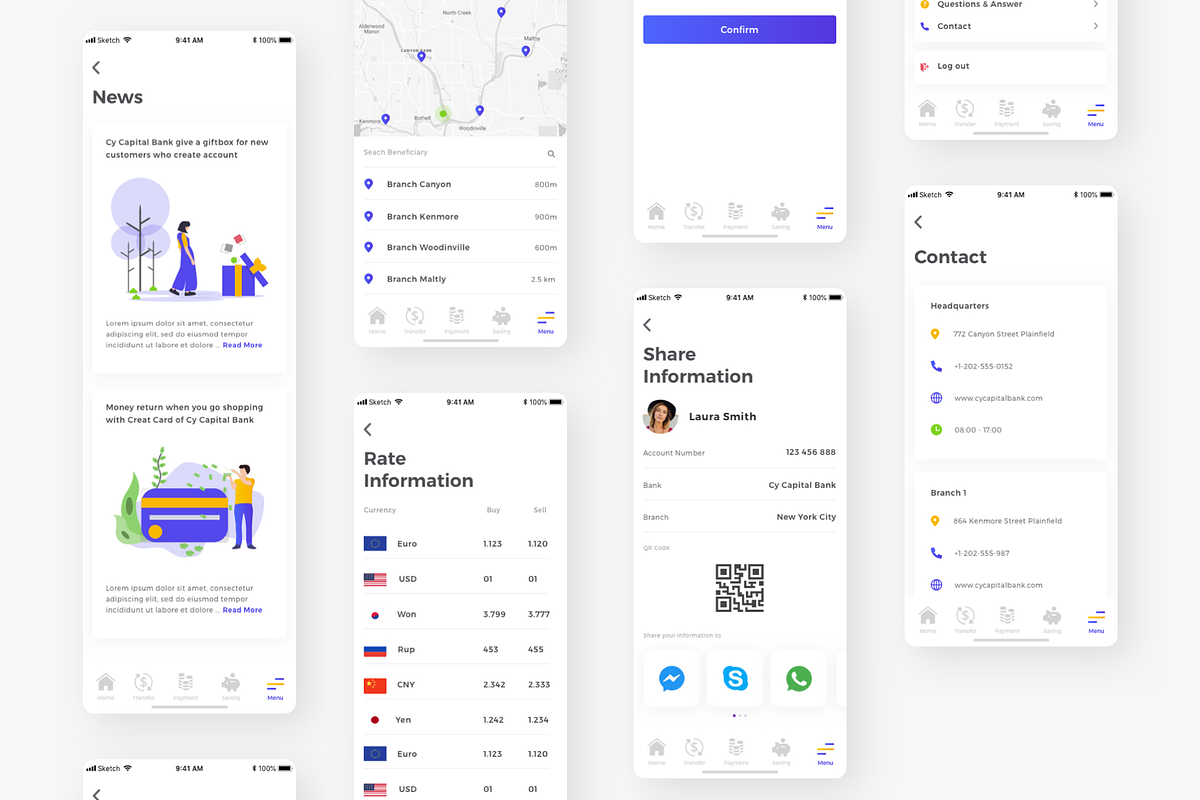Cy Capital Bank App UI Kit, an App Template by Capi Product (Photo 15 of 18)