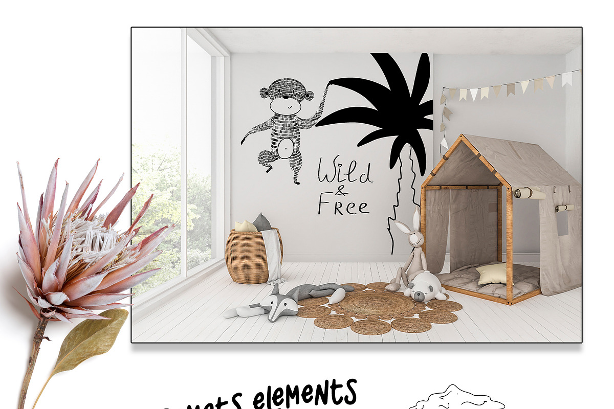 Wild safari animals clipart for kids, a Pattern Graphic by Astra Menta (Photo 7 of 10)