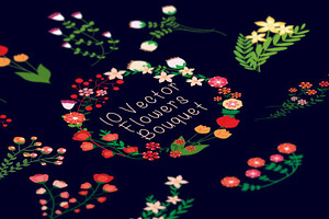 Retro Flowers Bouquet