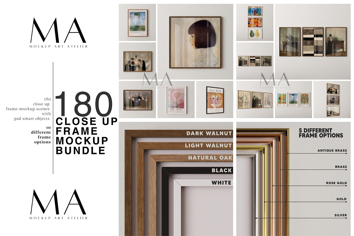600 Frame Mockup Mega Bundle, a Household Mockup by Mockup Art Atelier (Photo 4 of 21)