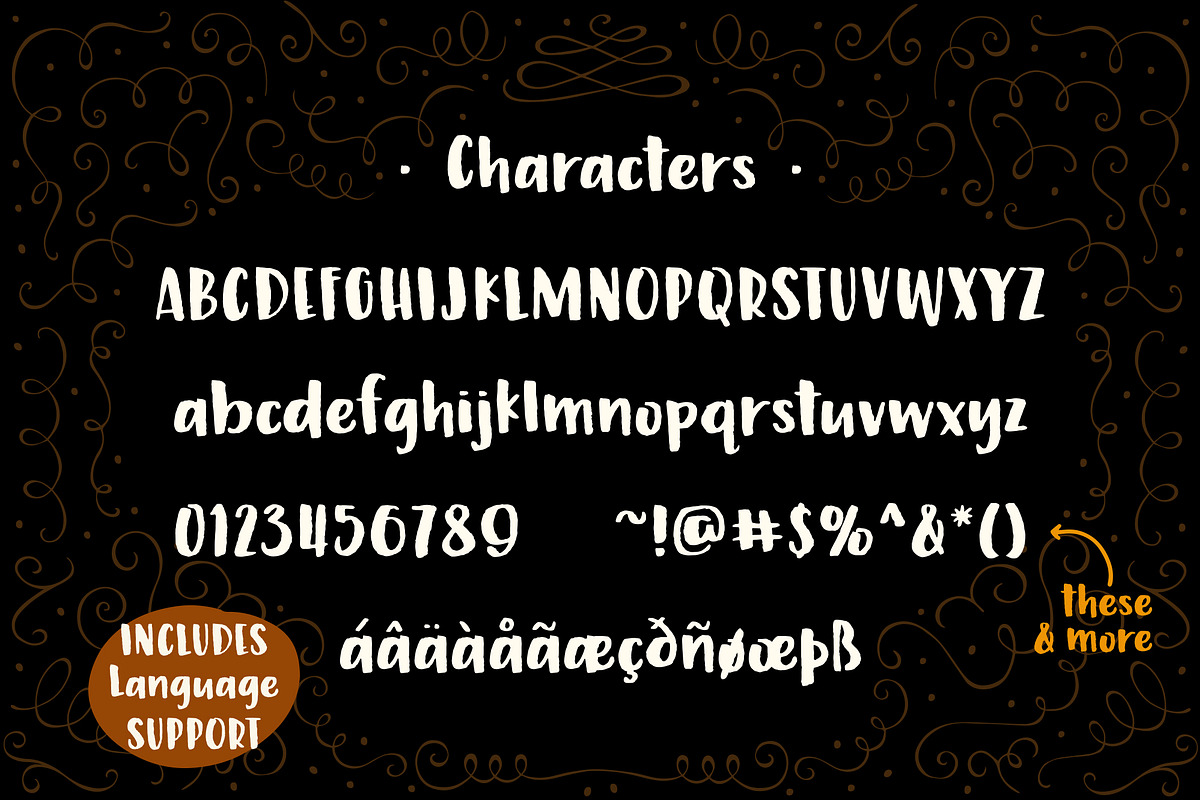 Marmalade, a hand painted font preview 3