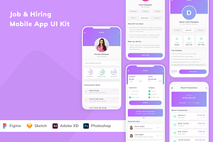 Job & Hiring Mobile App UI Kit